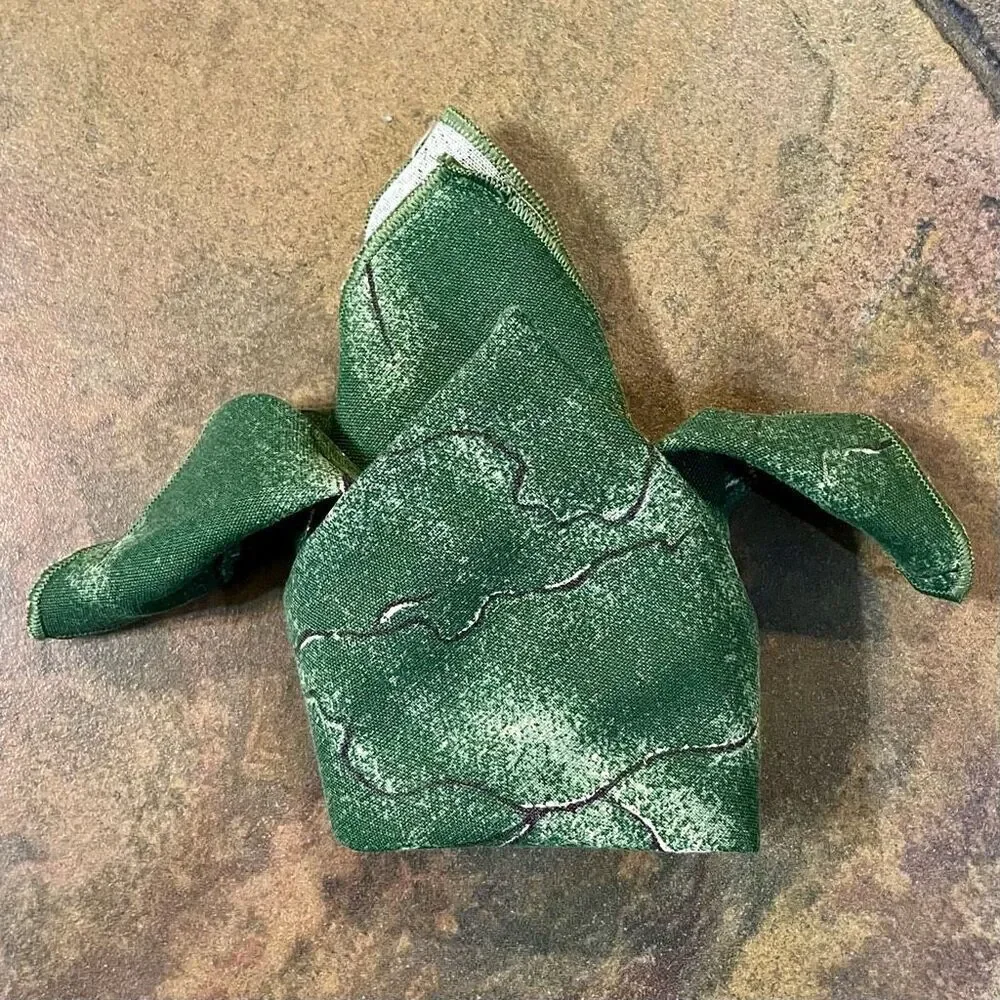 Terrisol Green Marble Crack Cloth Napkins Set of 11